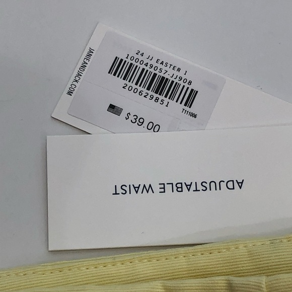 Janie and Jack Toddler Shorts Size 4T Yellow Adjustable Waist - Picture 5 of 7